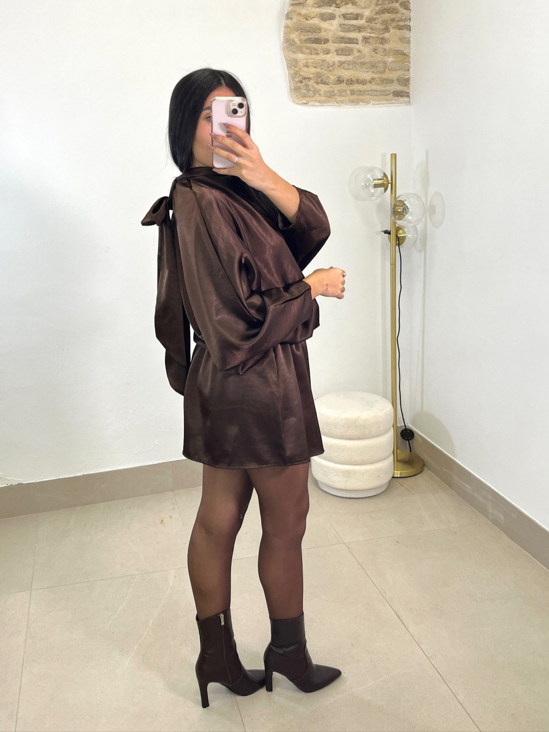 Vestido Celia chocolate