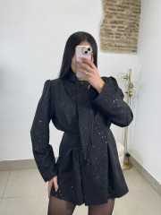 vestido | Mono destellos negro