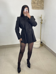 vestido | Mono destellos negro