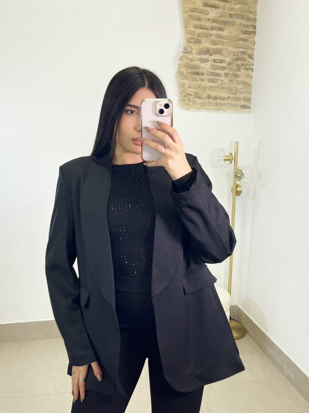 blazer basica negra