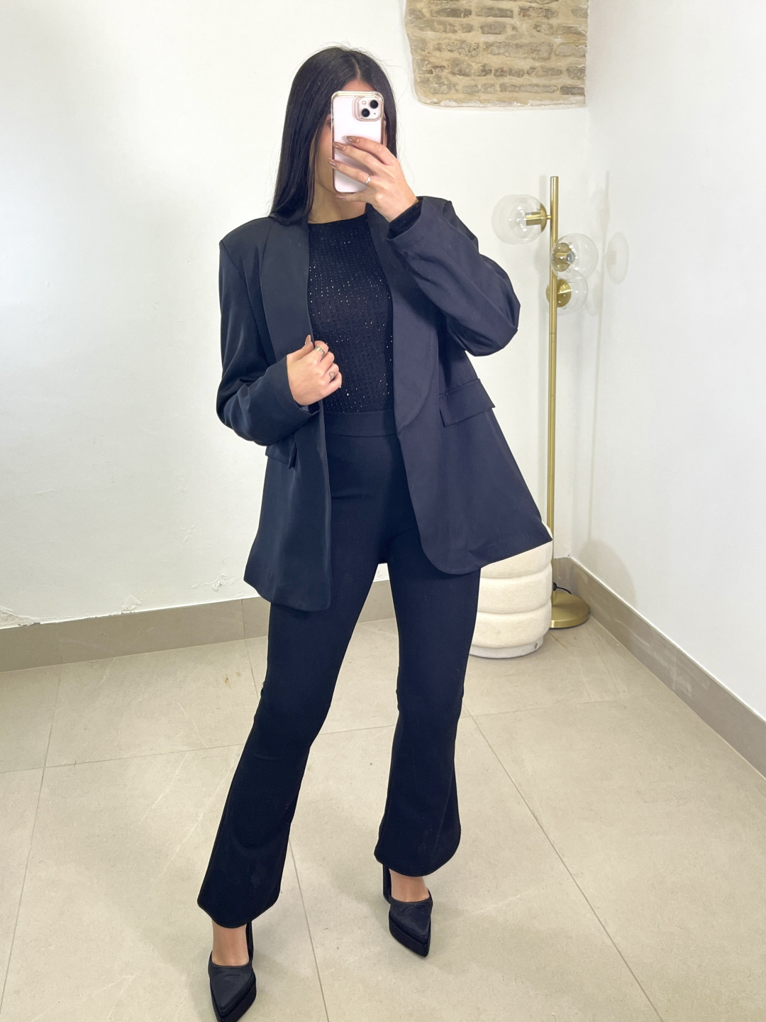 blazer basica negra