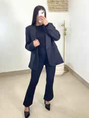 blazer basica negra