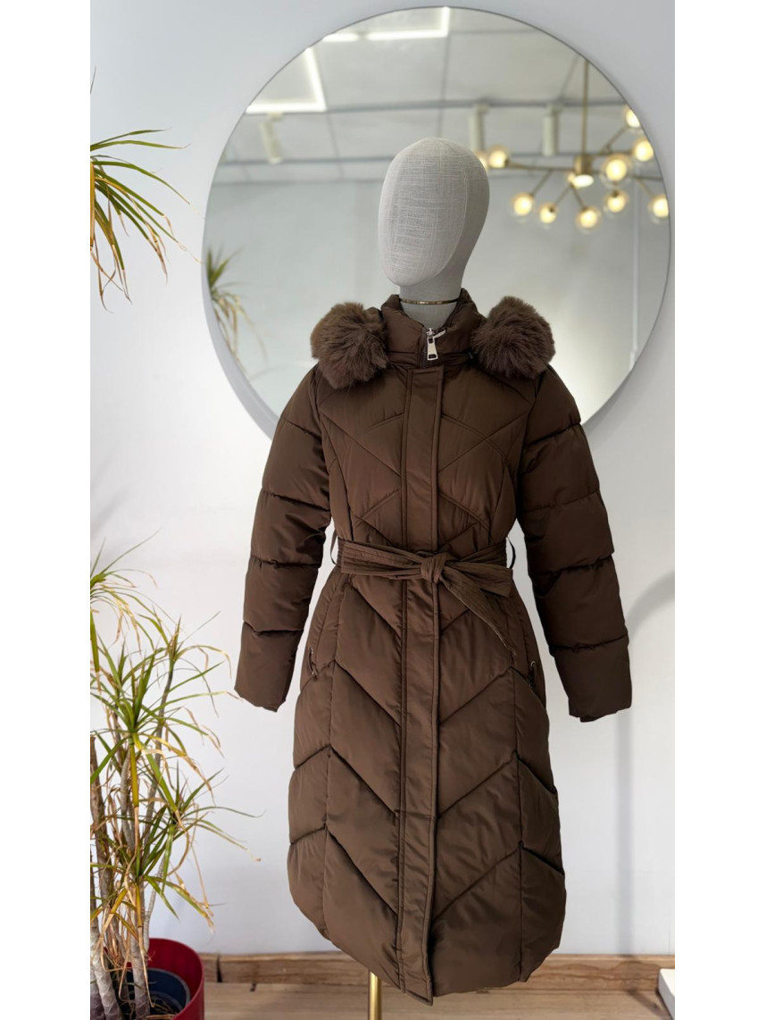 Pluma basico largo marron