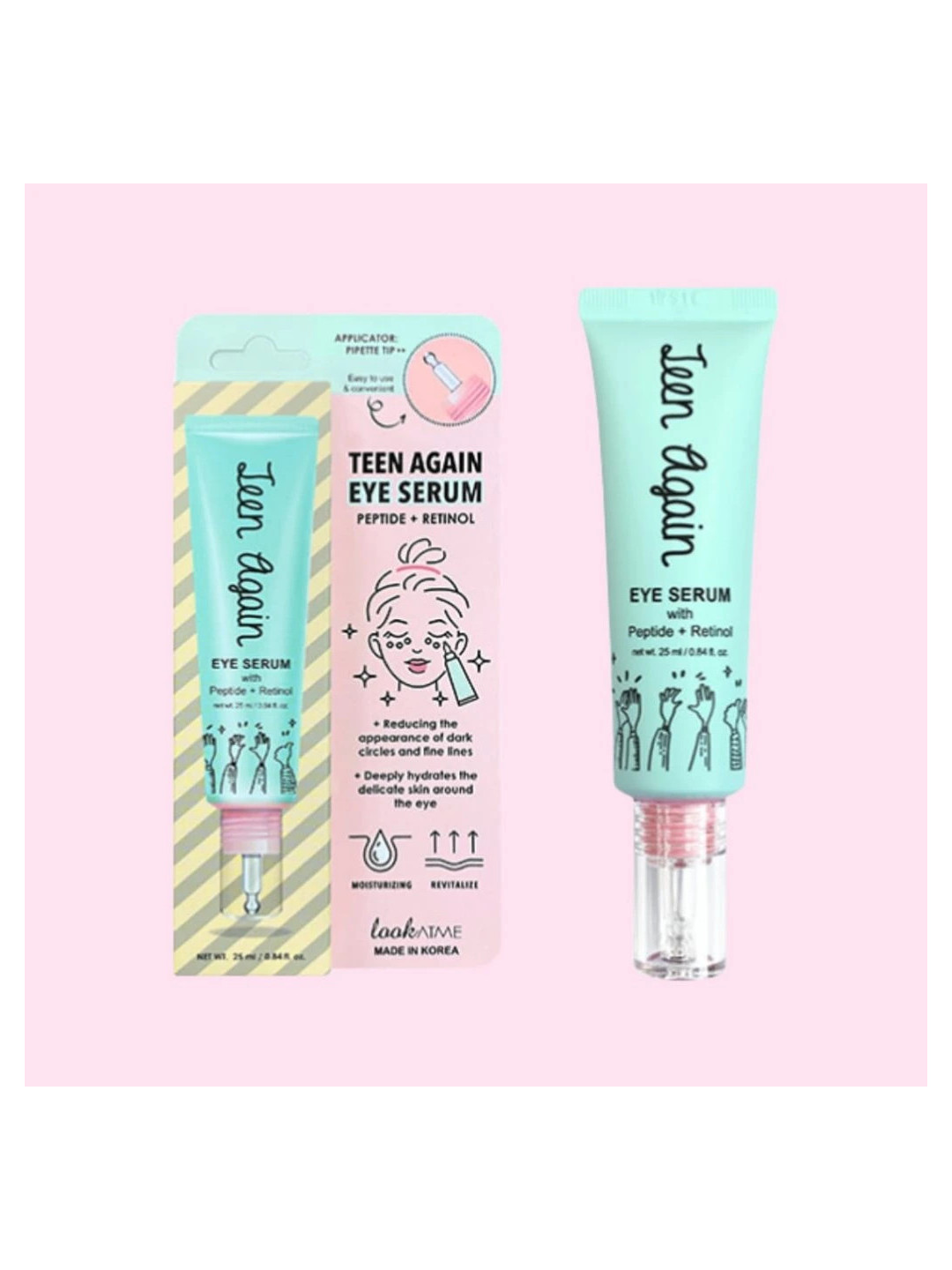 TEEN AGAIN PIPETTE TIP EYE SERUM (peptido+retinol)