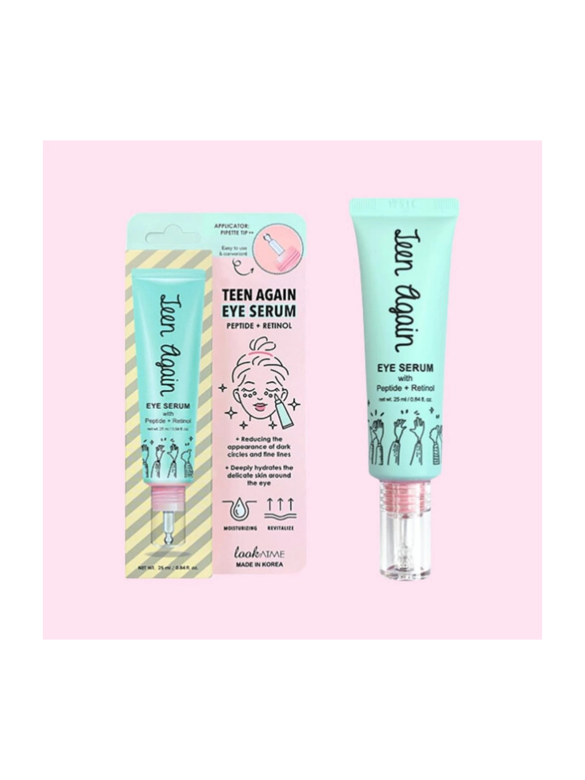 TEEN AGAIN PIPETTE TIP EYE SERUM (peptido+retinol)