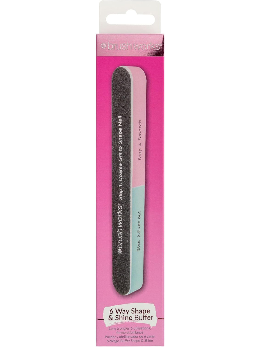 Brushworks 6 Sided Nail File Shape & Shine