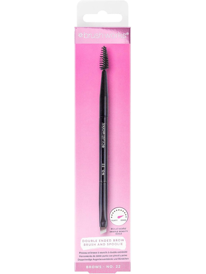 Double Ended Brow Brush And Spoolie brocha doble para cejas