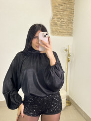 Short lentejuela negro