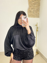 Short lentejuela negro