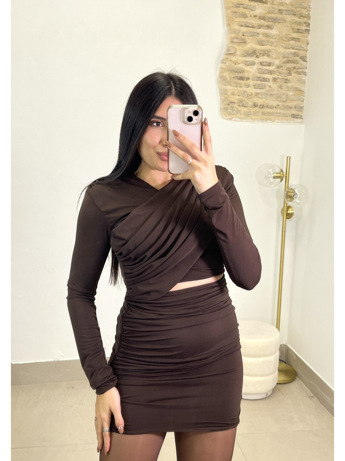 Vestido Sara marron