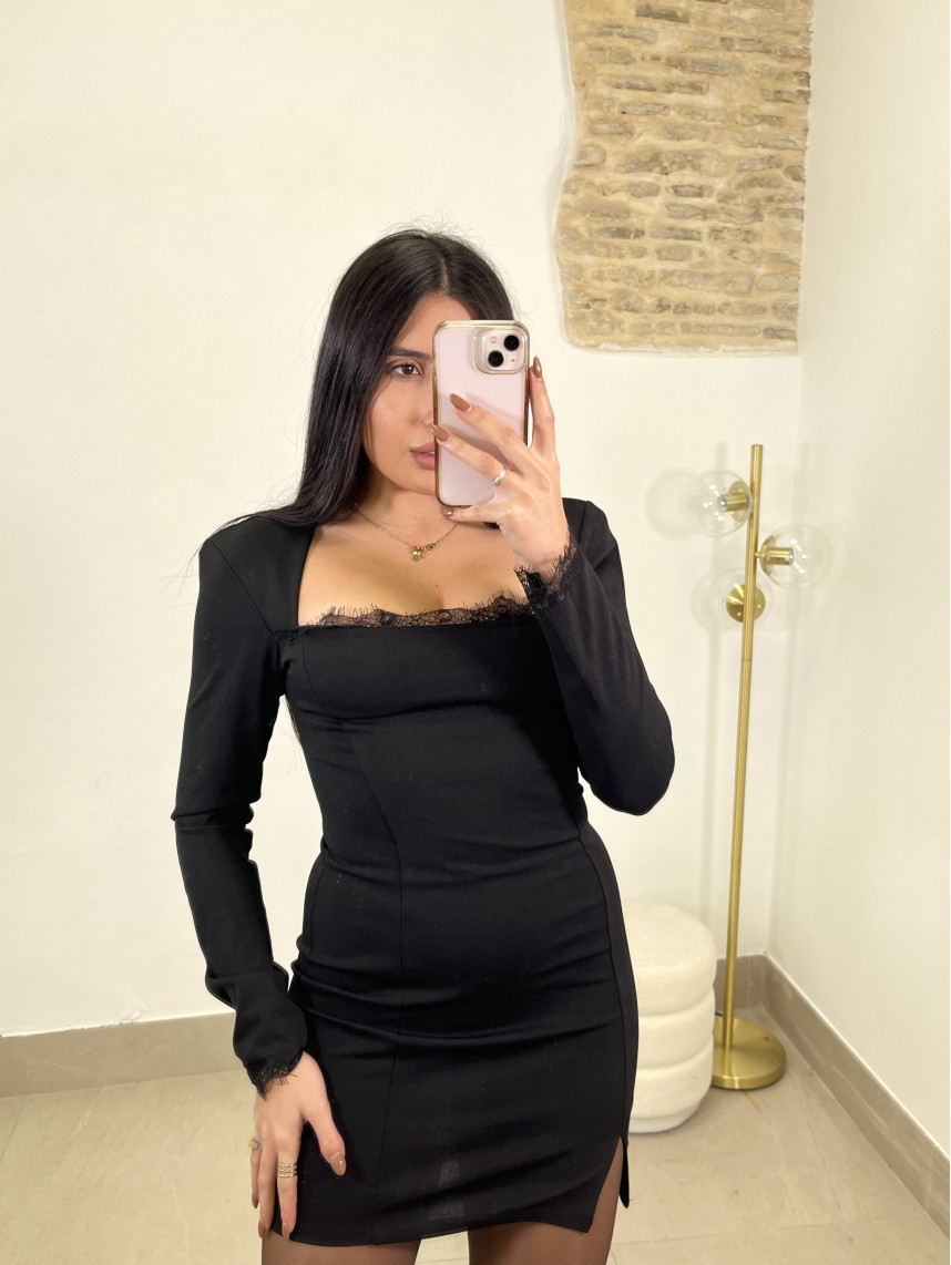 vestido mamen negro