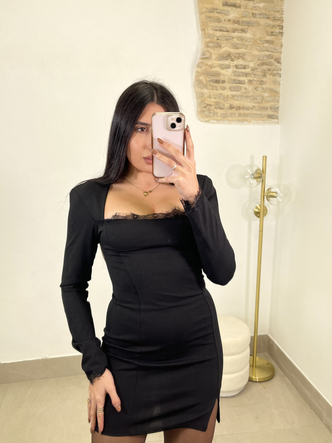 vestido mamem negro