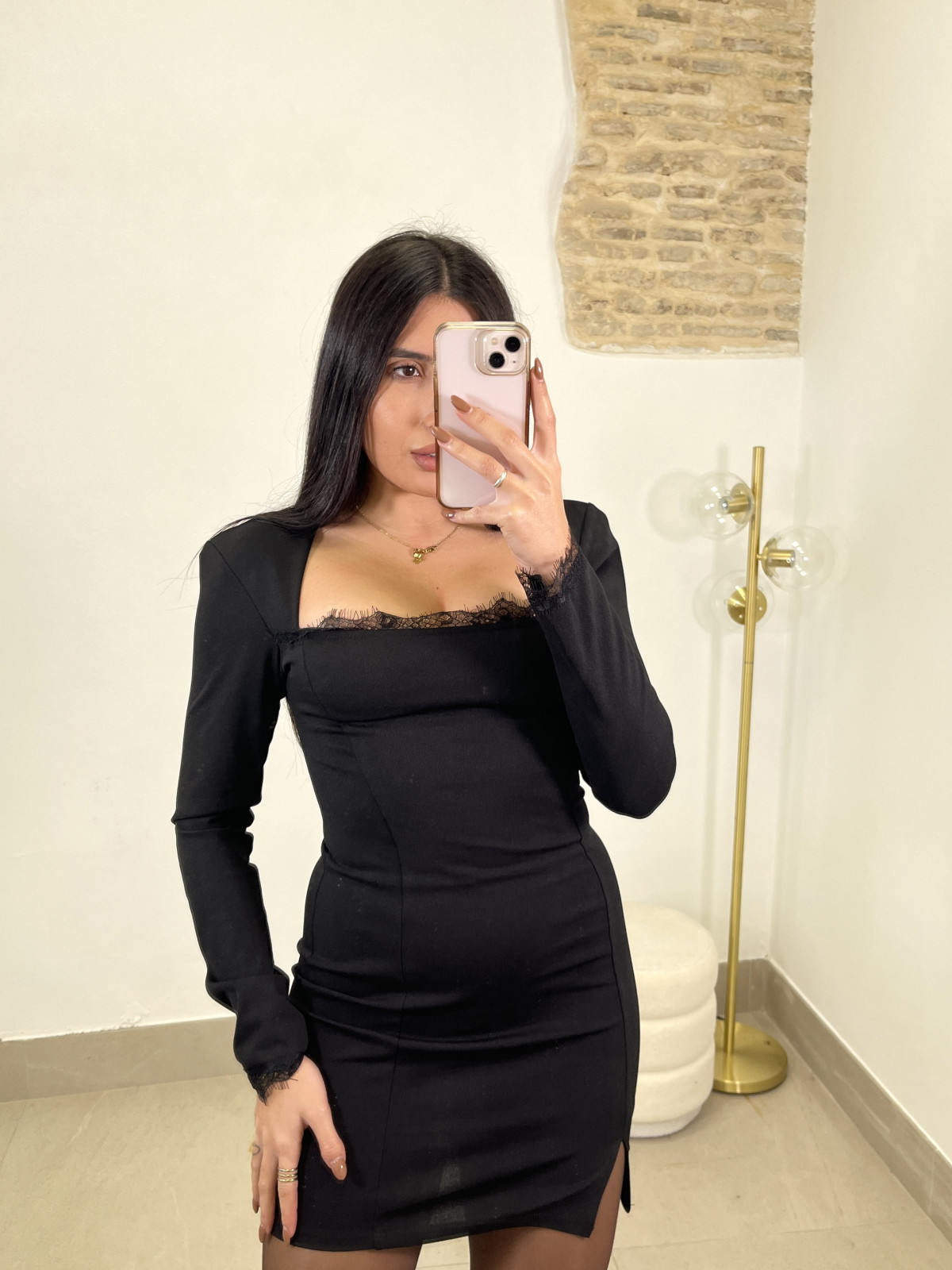 vestido mamem negro