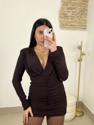 vestido nerea chocolate