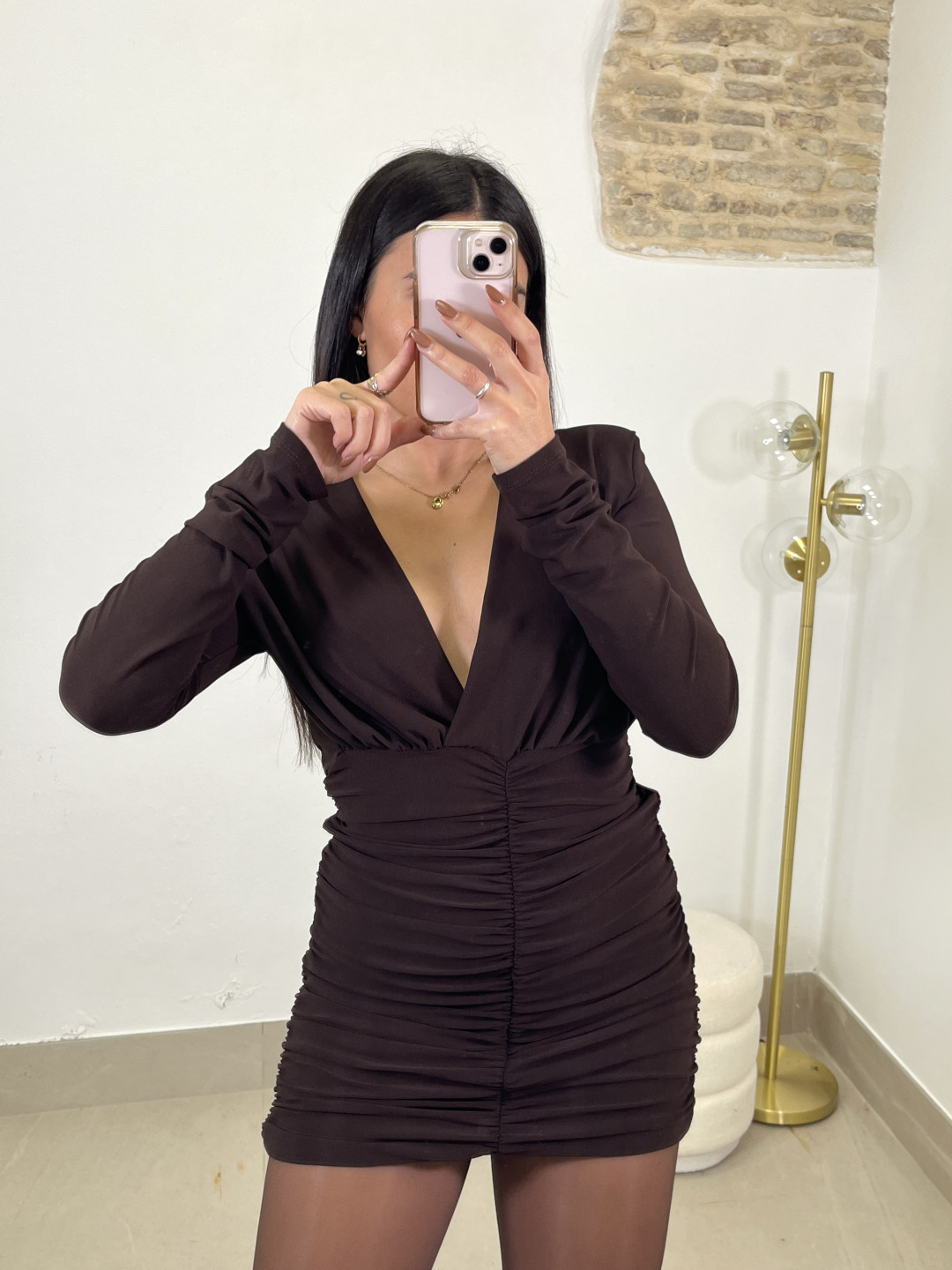 vestido nerea chocolate