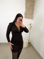 vestido marta chocolate