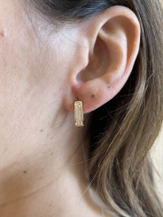 argolla dorada pequeña circonita