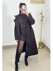 vestido adriana marron