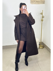 vestido adriana marron