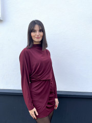 vestido adriana tinto