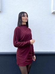 vestido adriana tinto