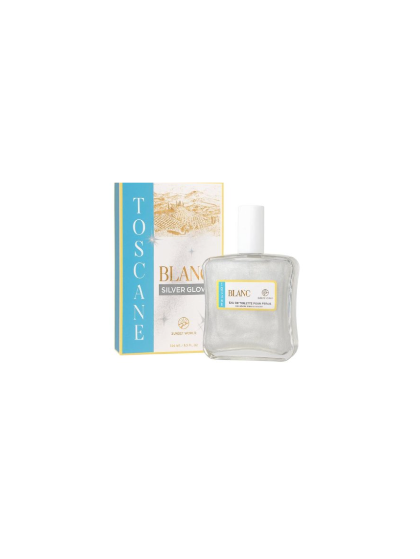 Sunset World Toscane Blanc Eau de Toilette Silver Glow New 2025