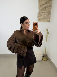 Blusa marrón chocolate