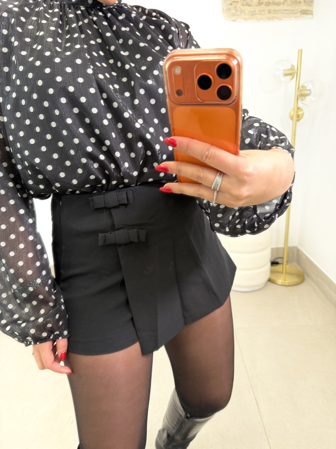 Falda pantalón lazos