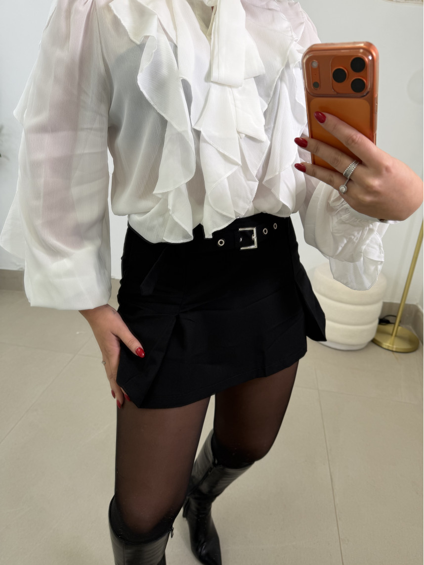 Falda pantalón hebillas