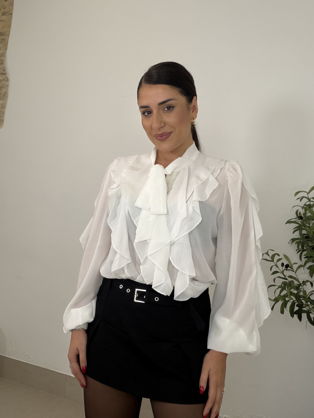 Falda pantalón hebillas