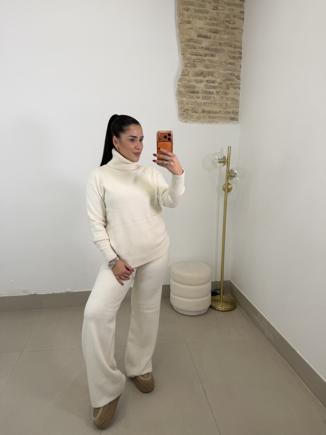 Conjunto punto cuello alto