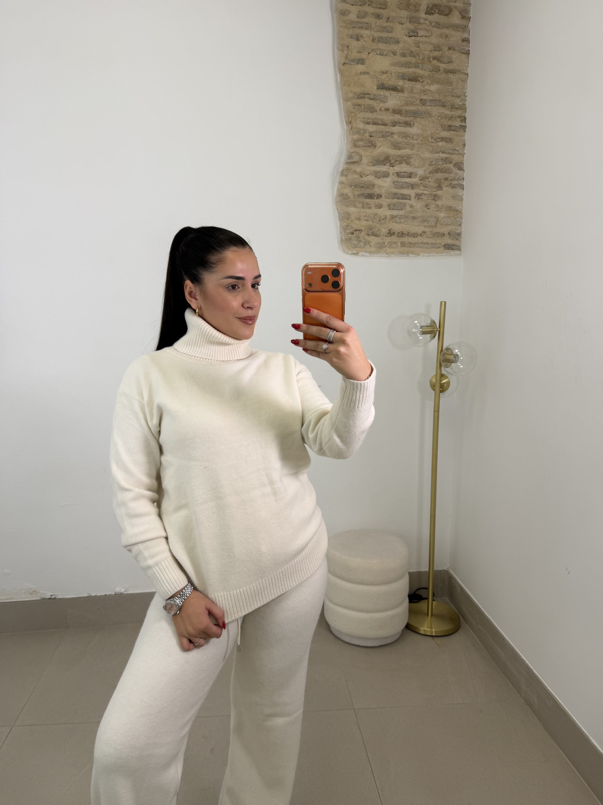 Conjunto punto cuello alto