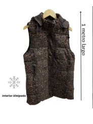 chaleco anorak leopardo