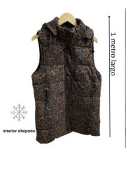 chaleco anorak leopardo