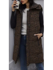 chaleco anorak leopardo