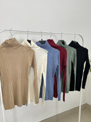 Jersey basico cuello alto