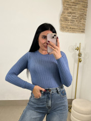 Jersey basico cuello redondo