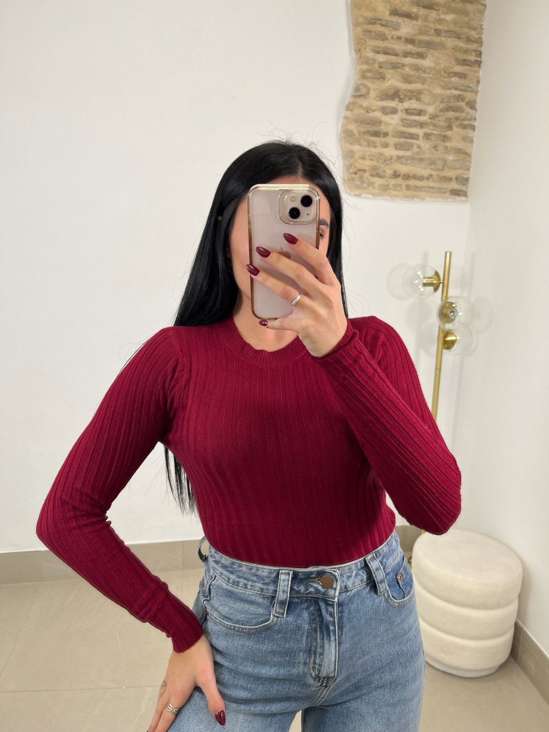 Jersey basico cuello redondo