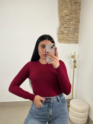 Jersey basico cuello redondo