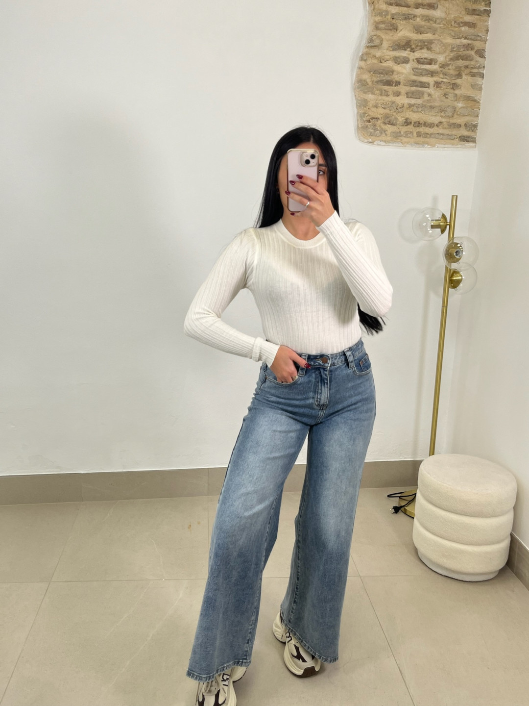 Jersey basico cuello redondo