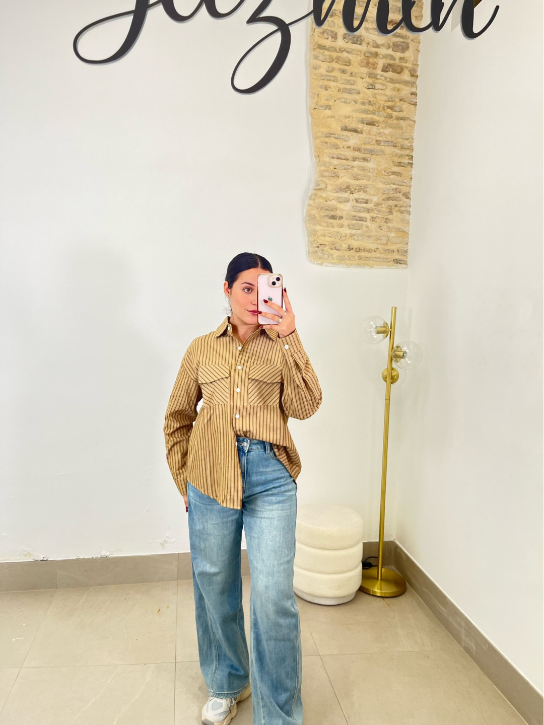 Camisa rayas bolsillo