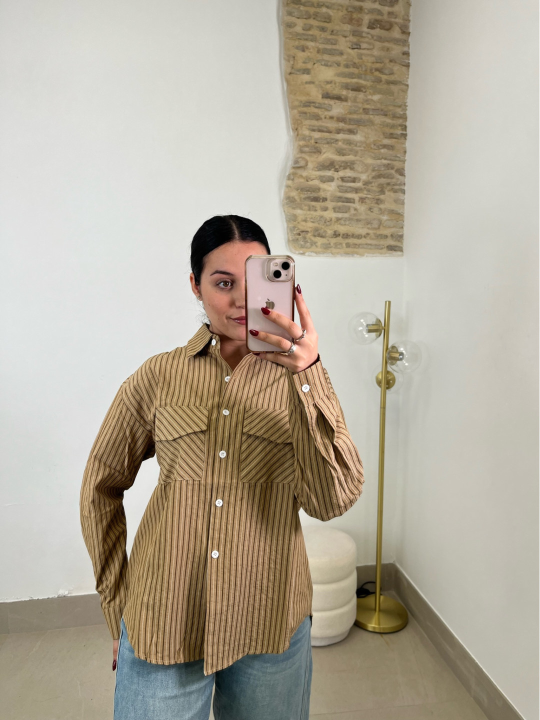 Camisa rayas bolsillo