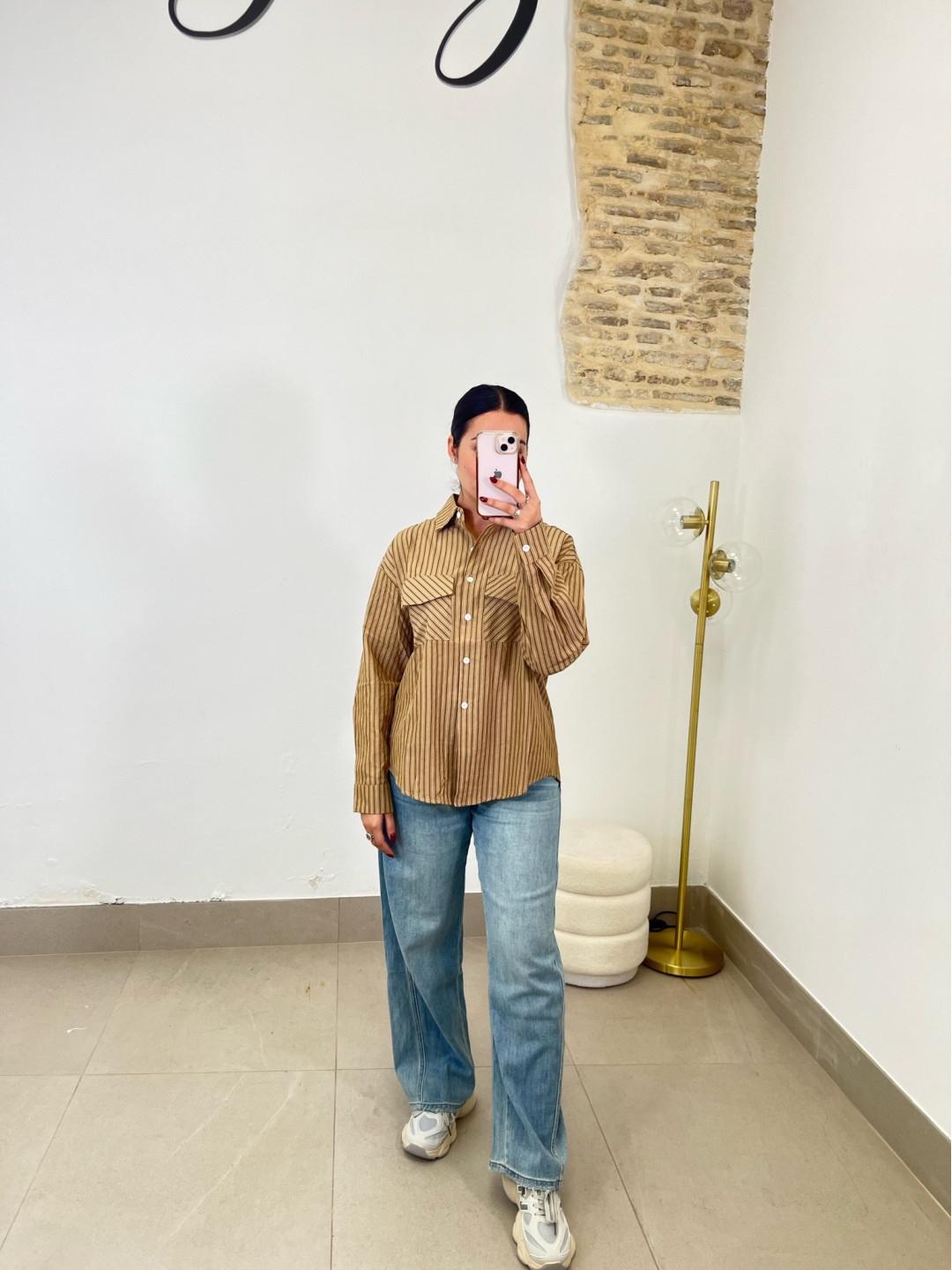 Camisa rayas bolsillo