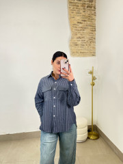 Camisa rayas bolsillo