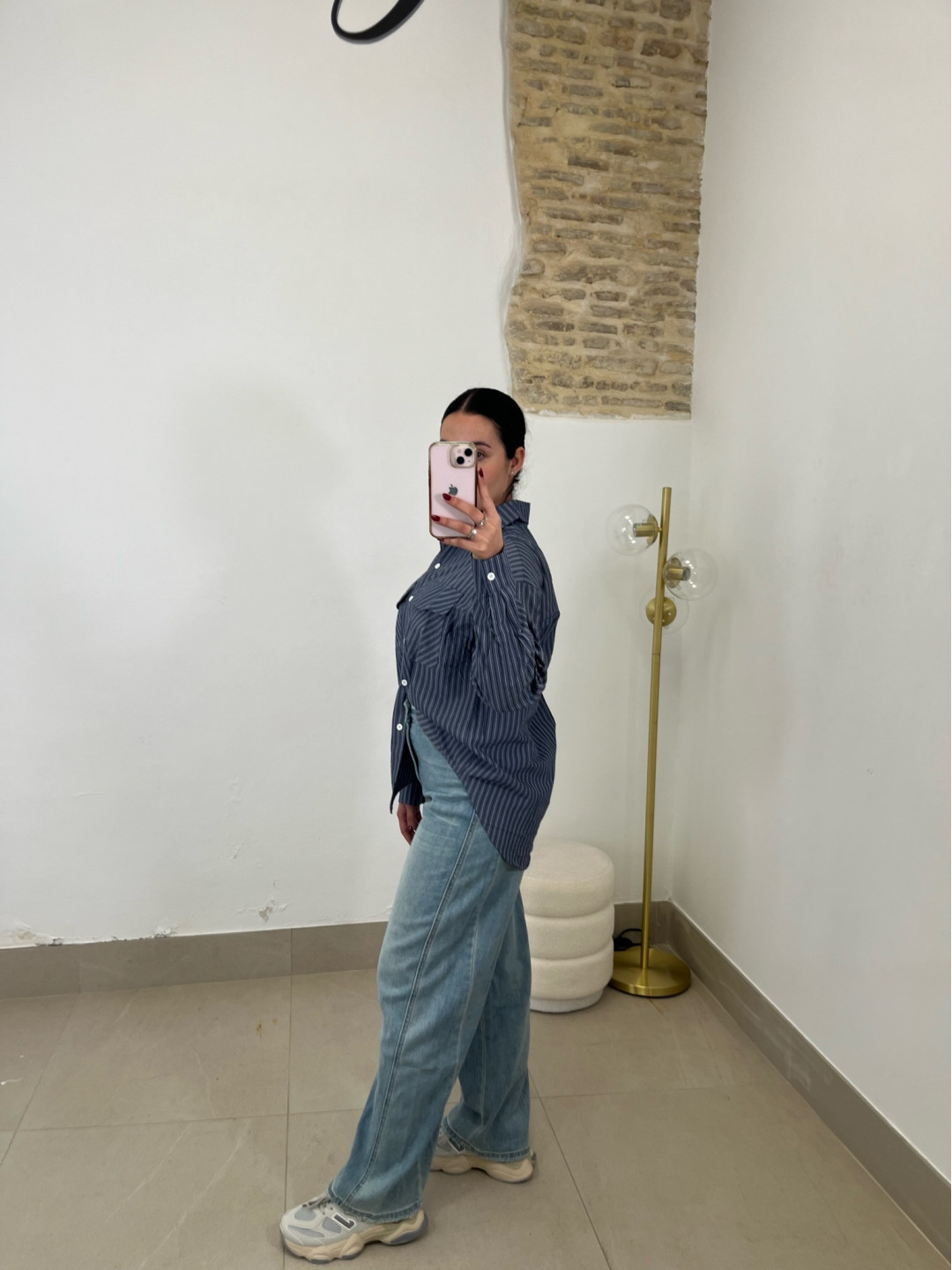 Camisa rayas bolsillo