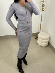 conjunto punto cataleya gris