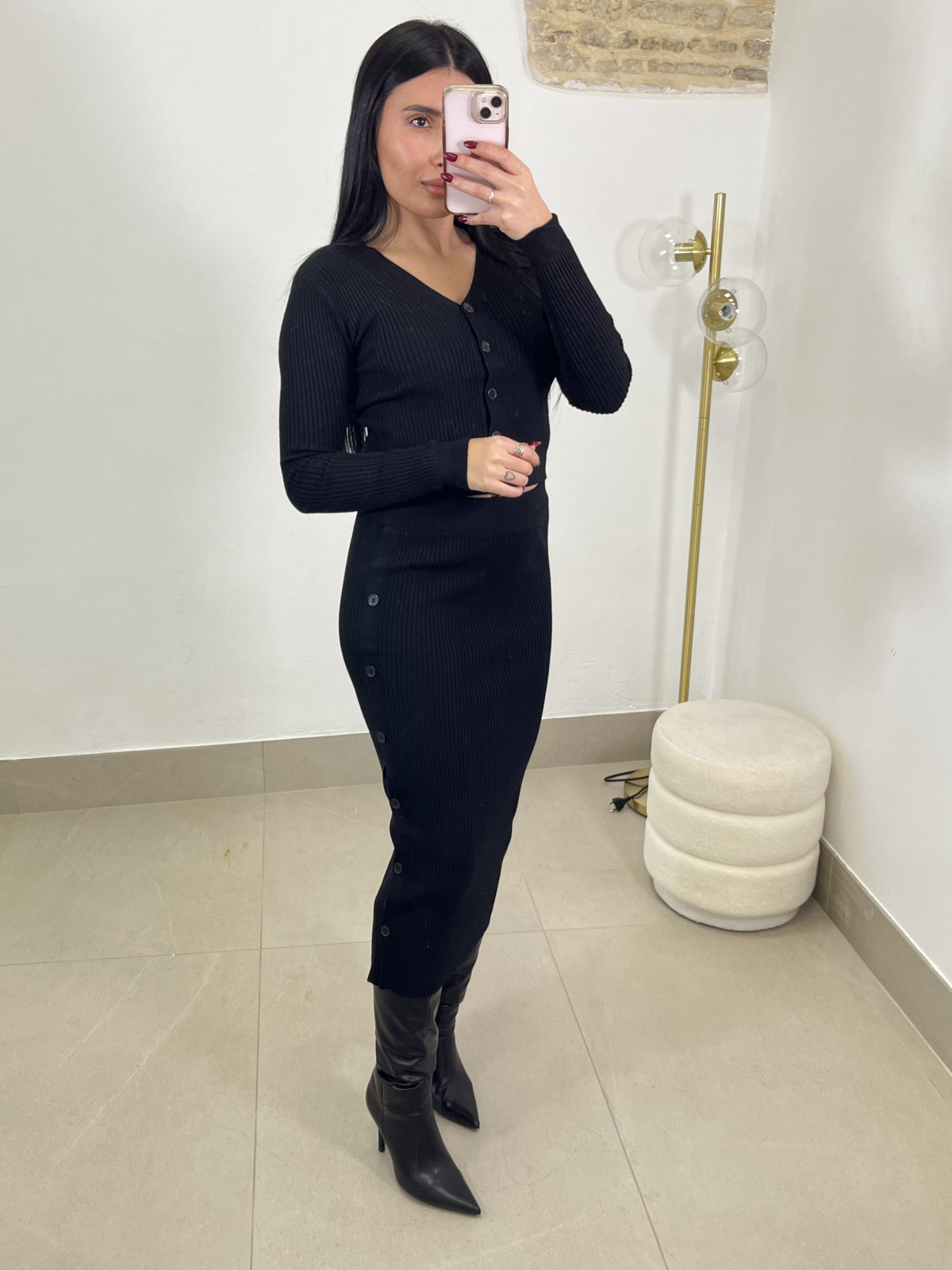 conjunto punto cataleya negro