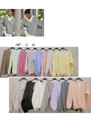 Jersey básico cuello pico