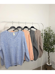 Jersey básico cuello pico