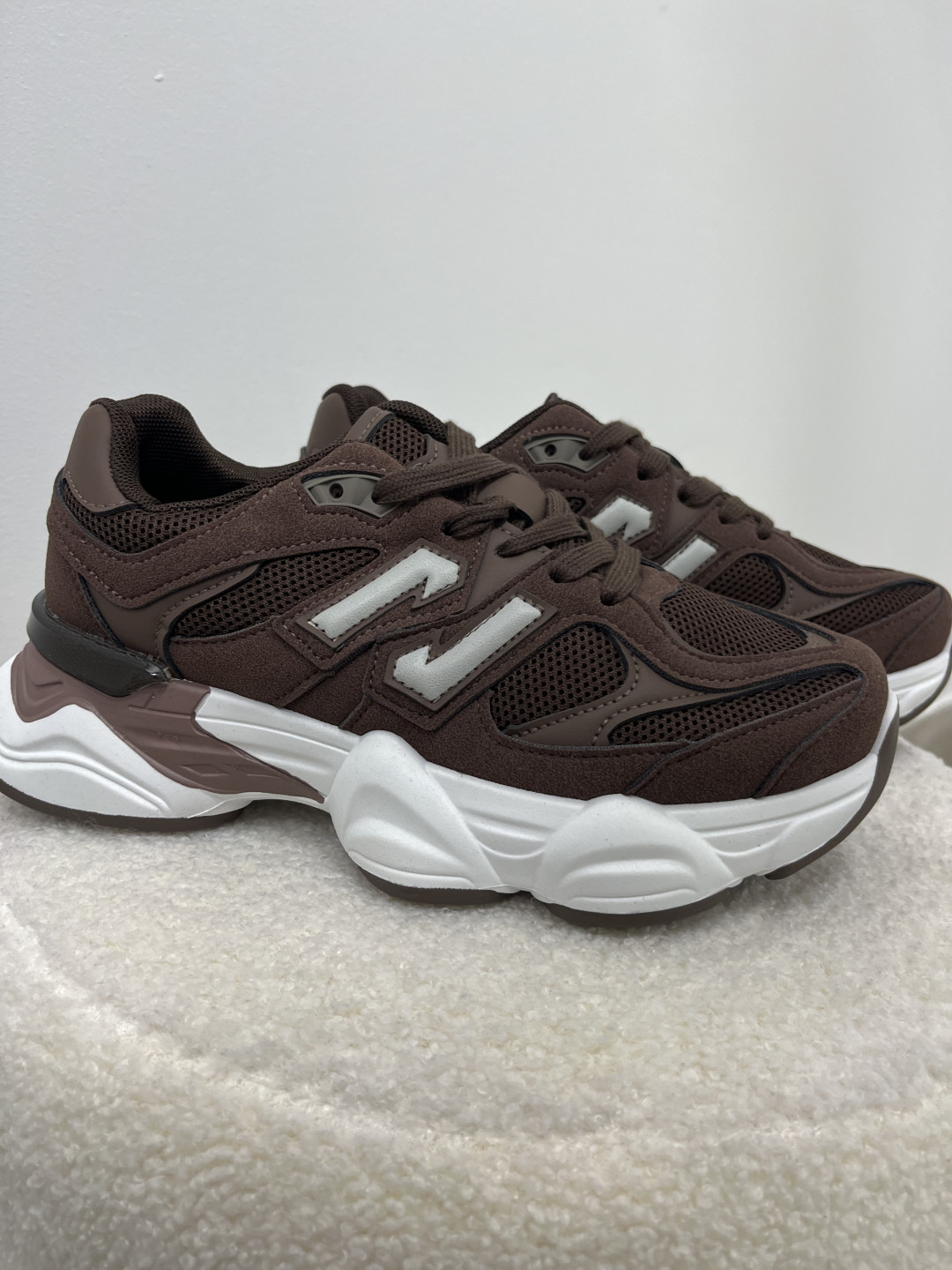 Zapatillas deportivas marron/blanco